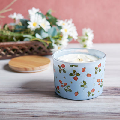 Strawberry Blossoms 14 oz Three Wick Jar Candle