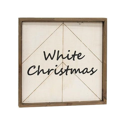 Snow Much Love - White Christmas Reversible Woodburned 12" Sign