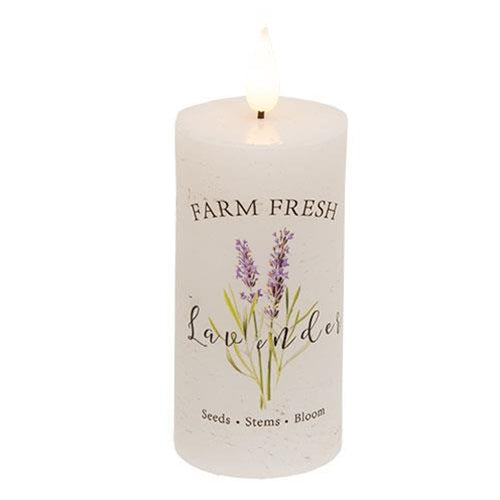 Farm Fresh Lavender LED Votive Candle 2" x 4"