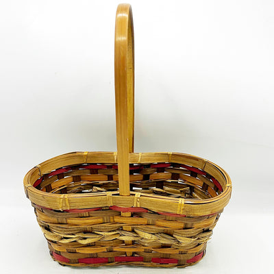 ⚡LABOR DAY WEEKEND Double Section Wicker Basket with Handle