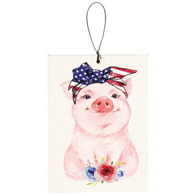 💙 Americana Bandana Pig Ornament