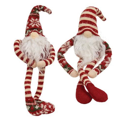 Set of 2 Nordic Sweater Gnome Hugger Fabric Figures