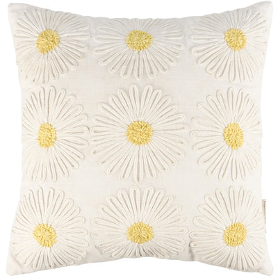 Crochet Daisies 16" Accent Pillow