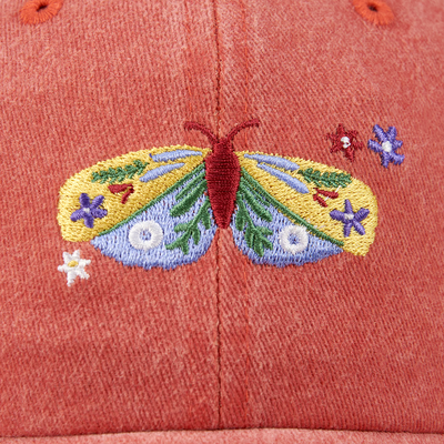 Butterfly Embroidered Baseball Cap