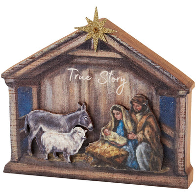 💙 True Story Nativity Scene Chunky Sitter