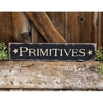 Primitives Distressed Barnwood Sign 18"