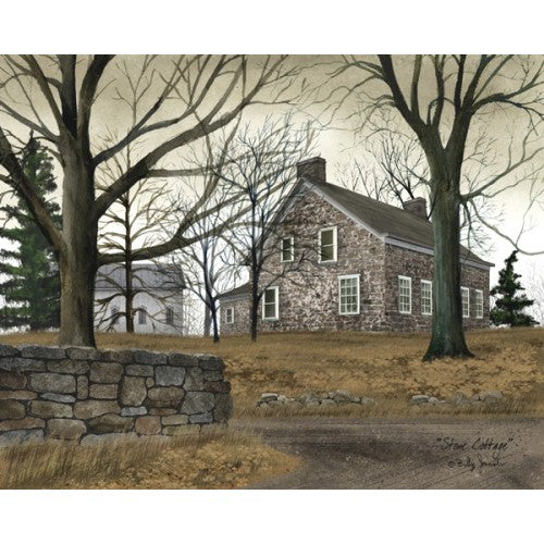 Stone Cottage Billy Jacobs Canvas Art 12" x 16"