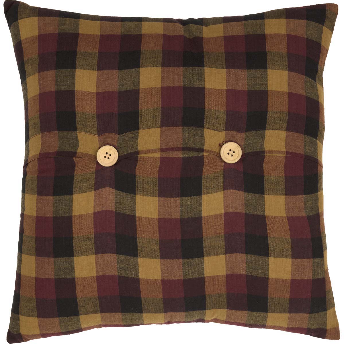 Heritage Farms Primitive Check Fabric Pillow 16'' x 16''