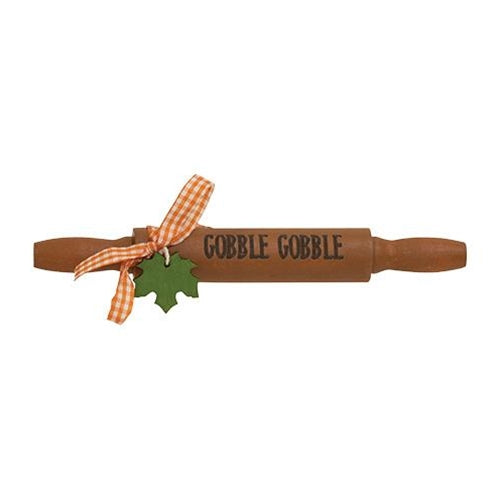 💙 Gobble Gobble Mini Wooden Rolling Pin Decoration