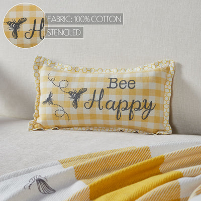 Buzzy Bees Bee Happy Small Accent Pillow