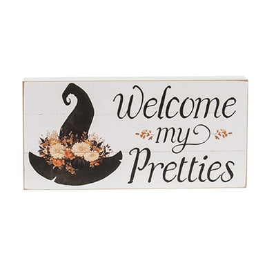 🧙‍♀️ 7 WITCHY DAYS DAY 7 ✨ Welcome My Pretties Floral Witch Hat Box Sign