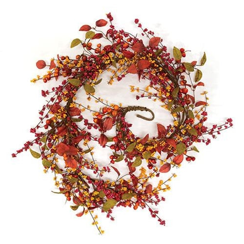 Bountiful Berries & Leaves 5 Ft Faux Foliage Garland