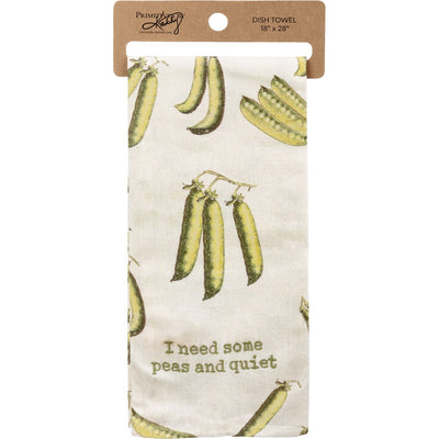 💙 I Need Some Peas And Quiet Kitchen Towel