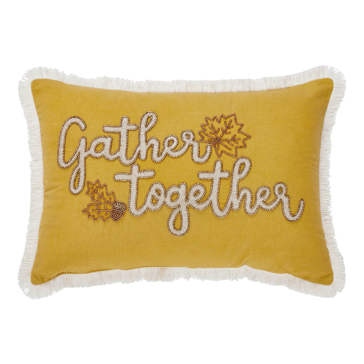 Gather Together Fall Leaves Pillow 14" x 20"
