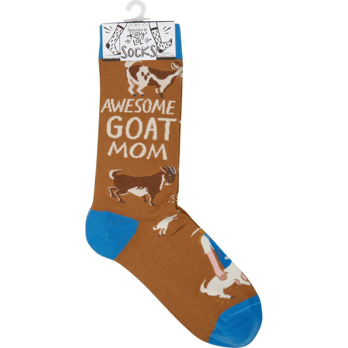 Awesome Goat Mom Fun Novelty Socks