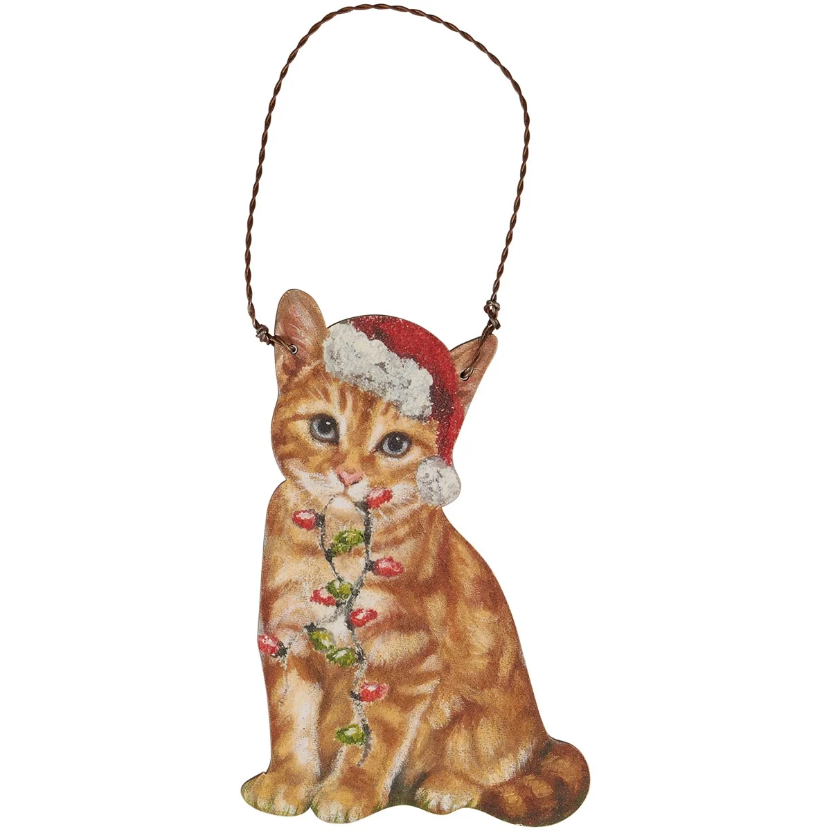 DAY 1 ✨ 25 Days of Ornaments ✨ Orange Cat Santa Ornament