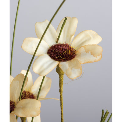 Cream Wildflowers 24" Faux Floral Pick