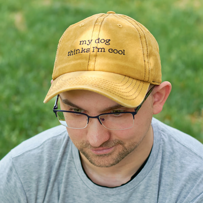 My Dog Thinks I'm Cool Baseball Cap