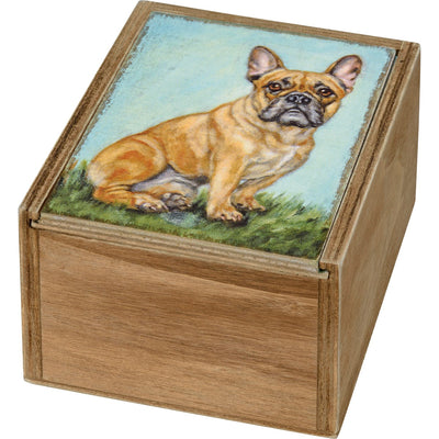 Surprise Me Sale 🤭 Frenchie Dog Wooden Memory Box French Bulldog