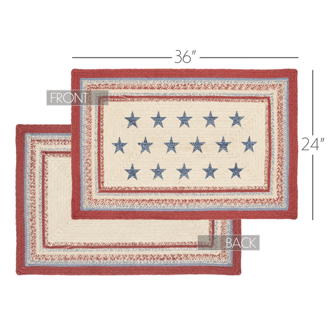 Americana Celebration Jute Rectangle Rug 24" x 36"