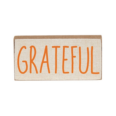 Set of 3 Fall Thankful Grateful Blessed Mini Sticks