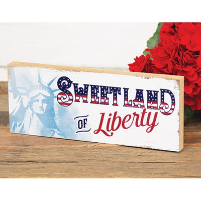 Sweet Land of Liberty Shelf Sitter Block