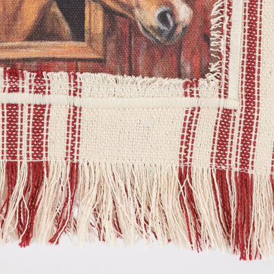Buckskin Horse Striped Farmhouse Kitchen Towel