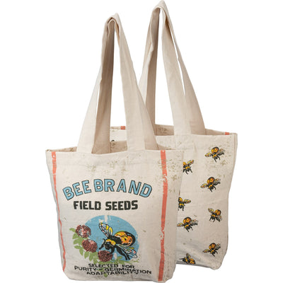 HAPPY BIRTHDAY🎂 💙 Bee Brand Field Seeds Tote Bag