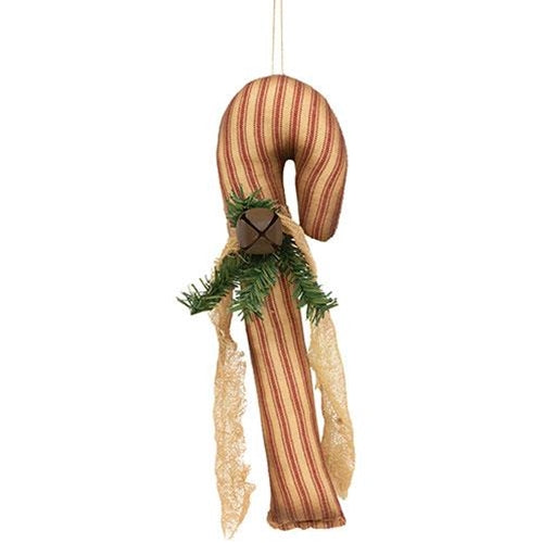 💙 Ticking Stripe Candy Cane 10" Hanging