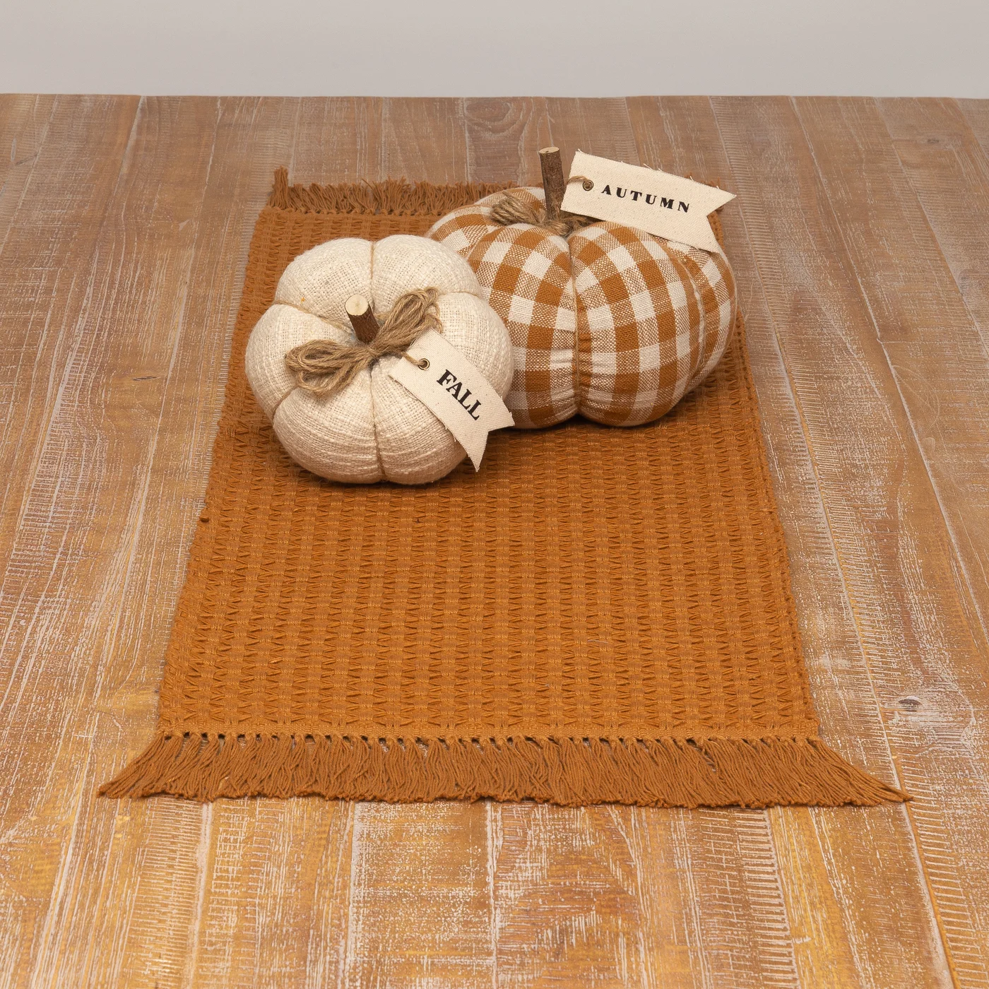 Rust Colored Woven 36" Table Runner