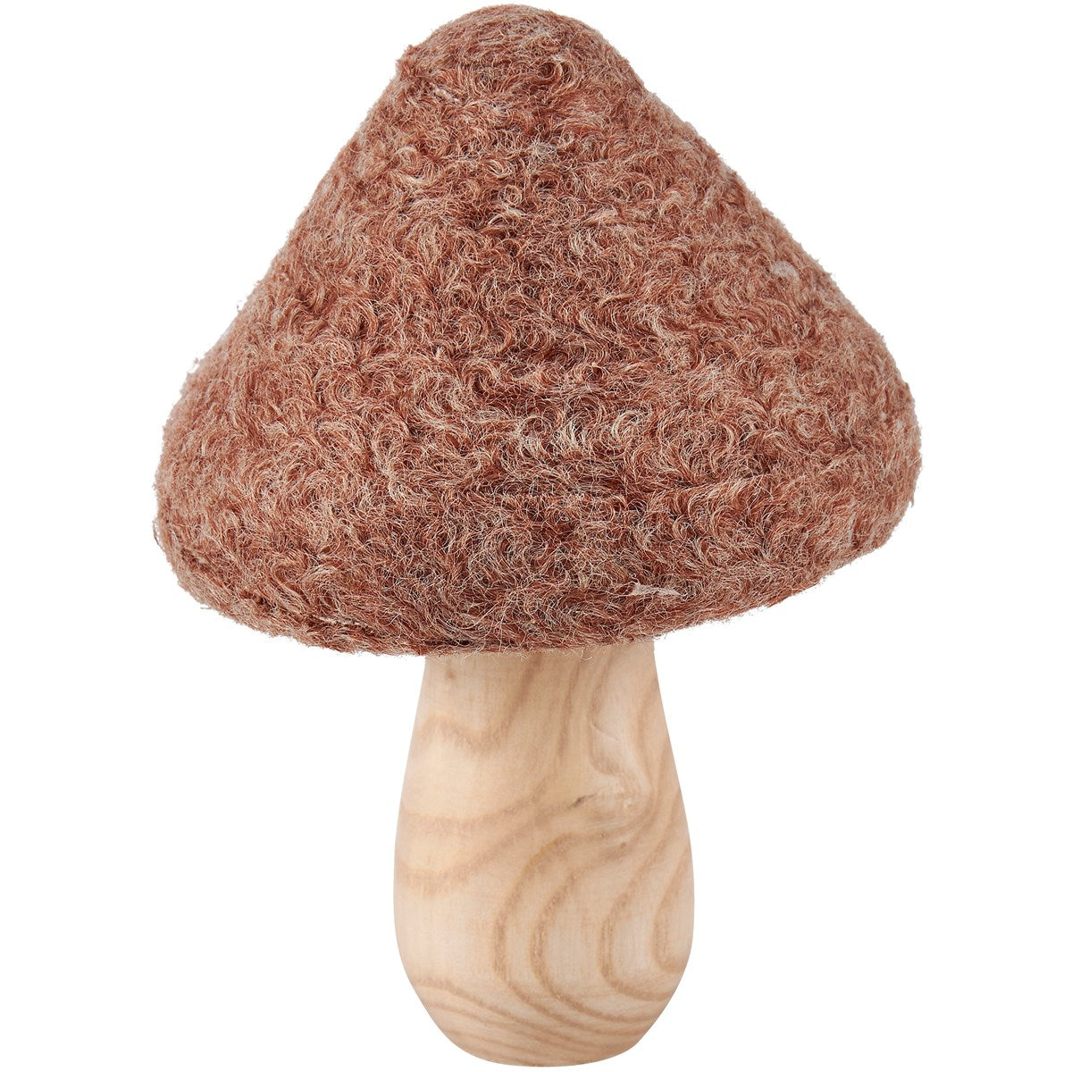 Set of 2 Knitted Mushrooms Sitter Figures