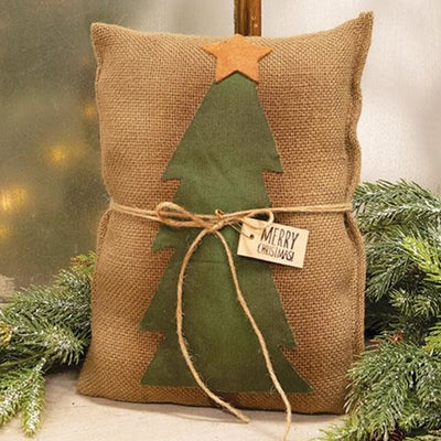 💙 Merry Christmas Tree Small Decorative Pillow