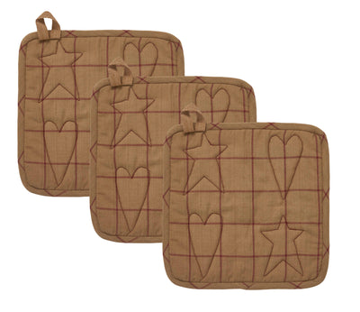 Set of 3 Connell Patchwork Pot Holders