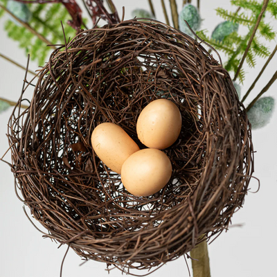 Fern and Pussywillows Birds Nest 20" Spray
