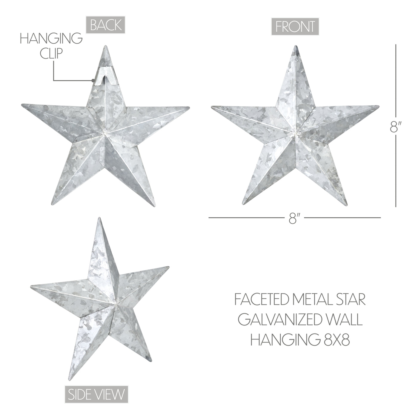 Galvanized Metal Star 8