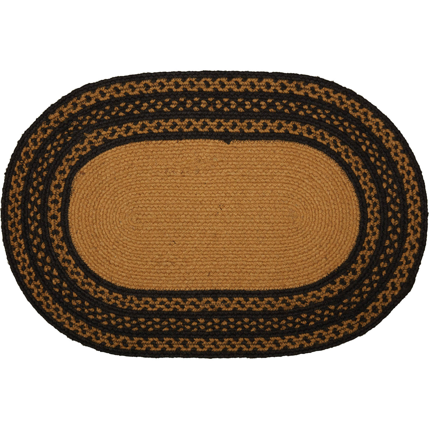 Welcome Farmhouse Stencil Stars 30" Oval Jute Rug