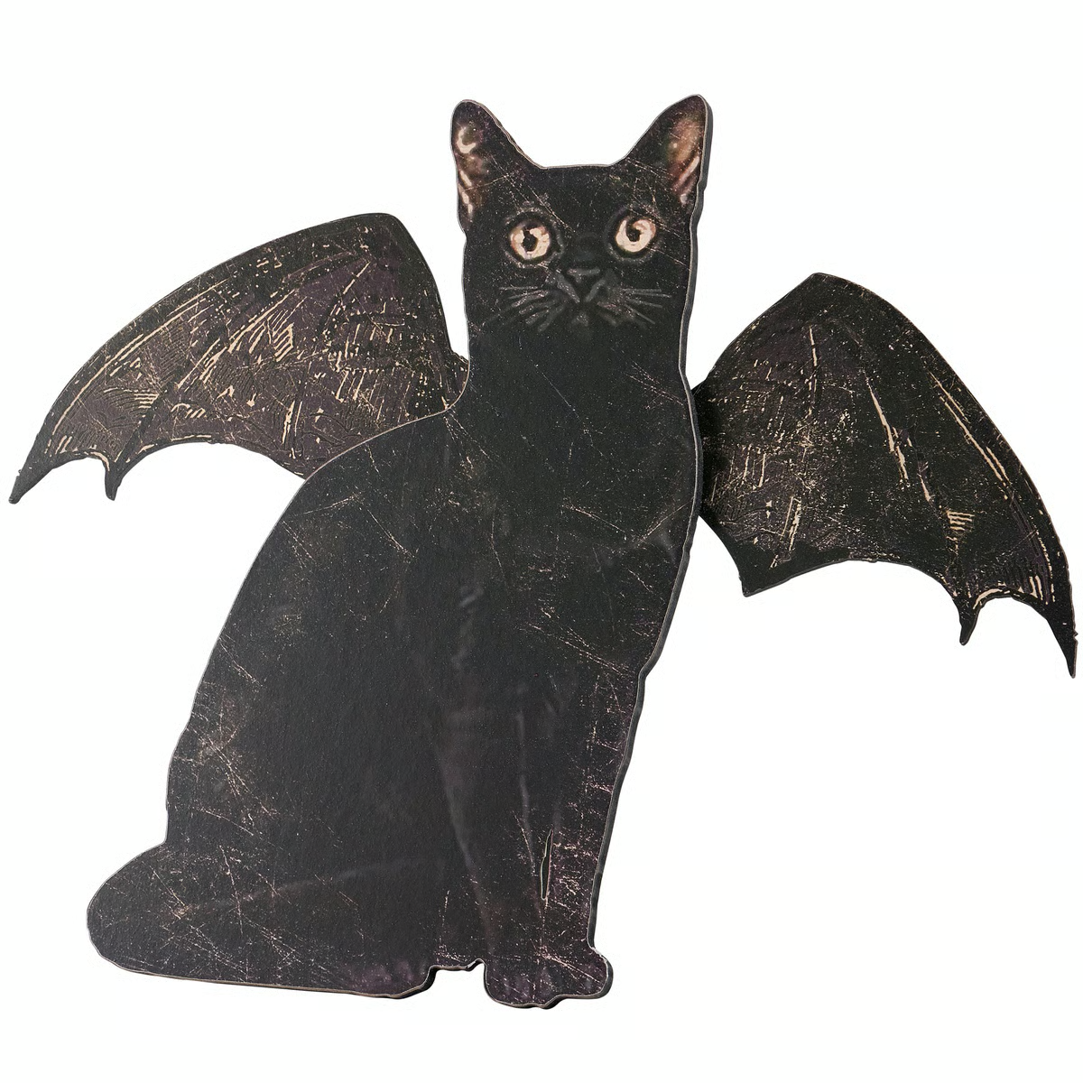 Surprise Me Sale 🤭 Bat Cat 11.5" Wooden Halloween Stand Up Sign