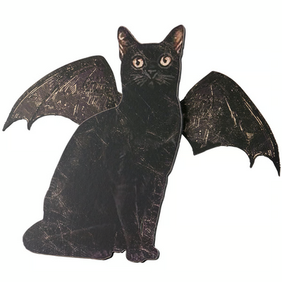 Surprise Me Sale 🤭 Bat Cat 11.5" Wooden Halloween Stand Up Sign
