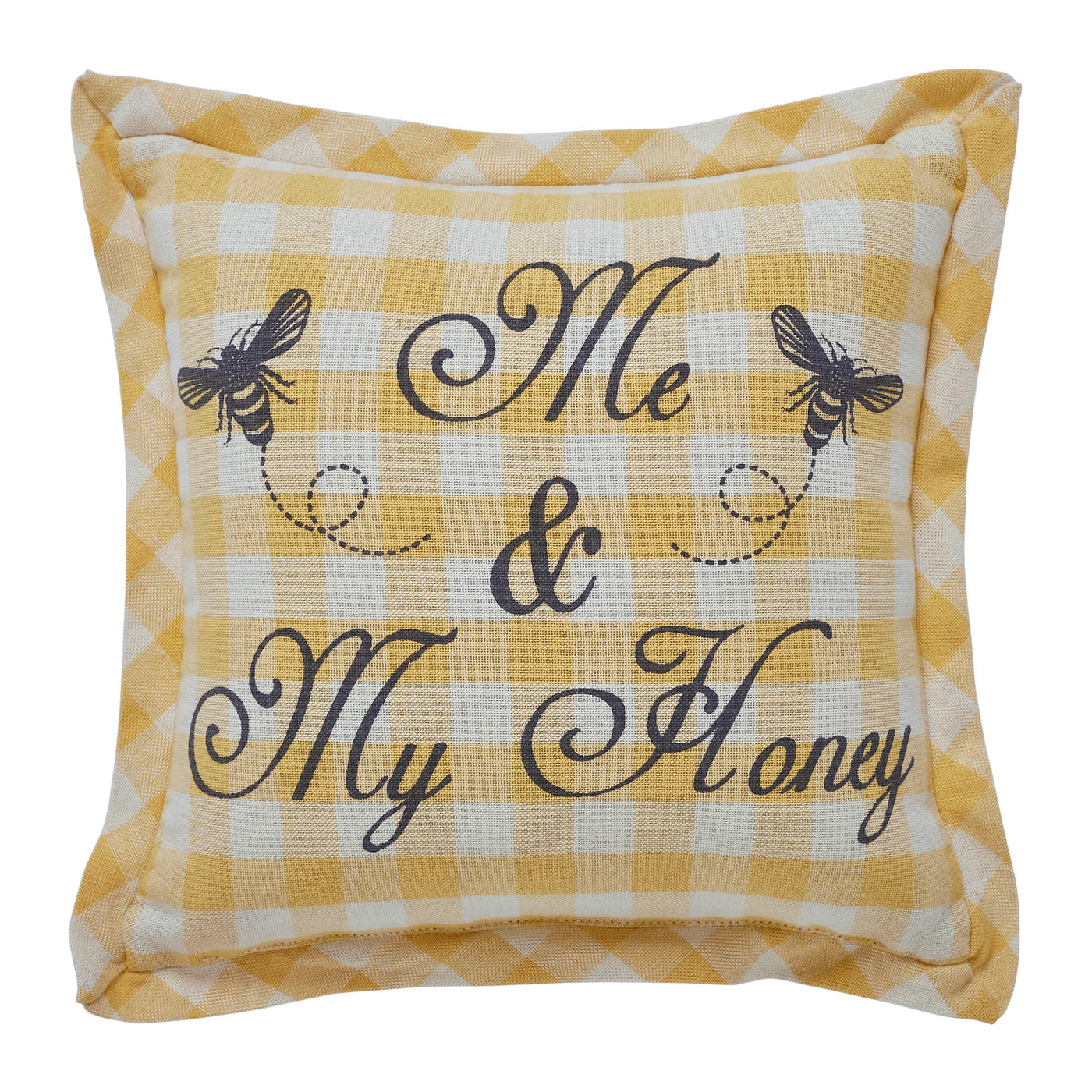 Me & My Honey Buzzy Bees Small 9" Accent Pillow