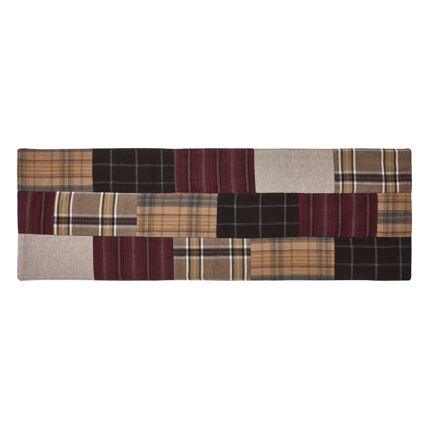 Wyatt Primitive Quilted 24" Table Runner