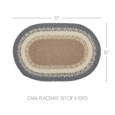 Set of 4 Finders Keepers Oval Placemats