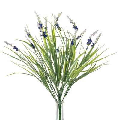 Blue Lavender 14" Faux Floral Spray
