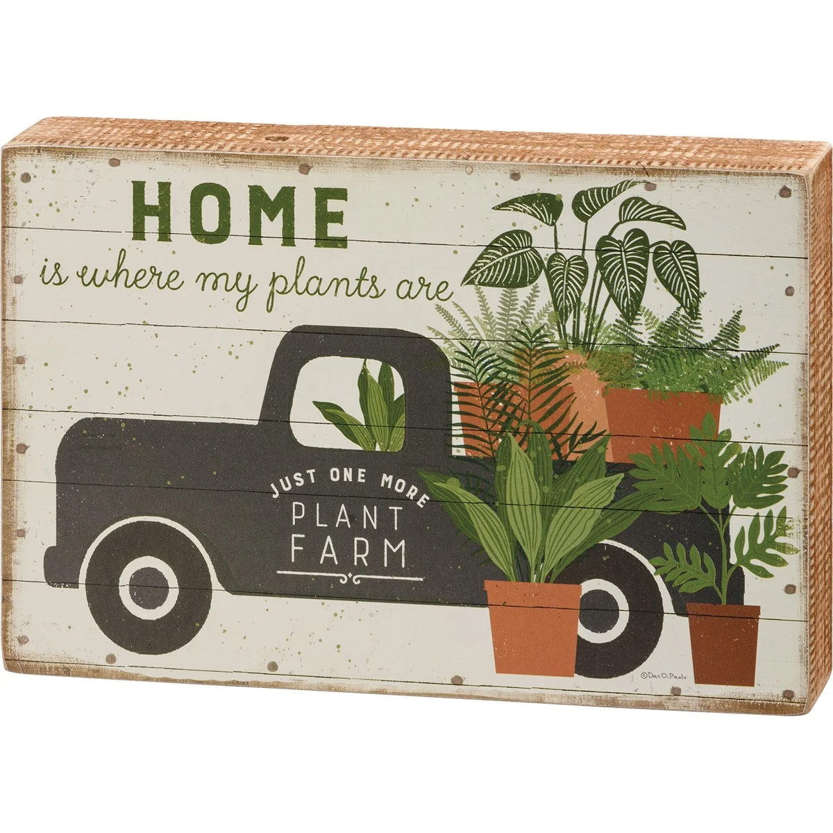 Just One More Plant Farm Truck 6.5" Box Sign