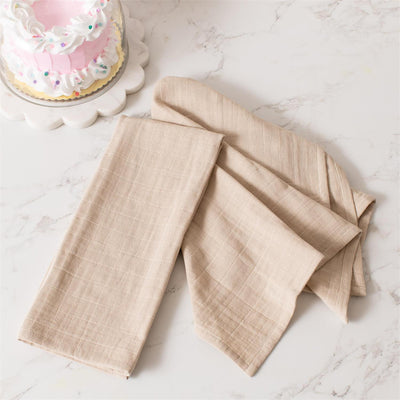 Set of 4 Tan Double Weave Napkins