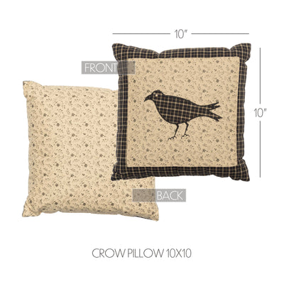 Kettle Grove Crow 10" Primitive Pillow