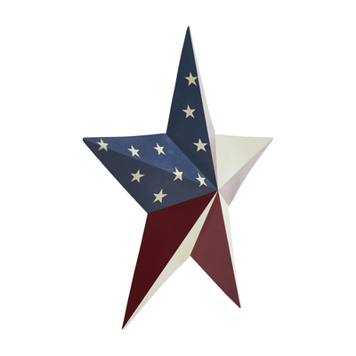 American Flag 8" Metal Star