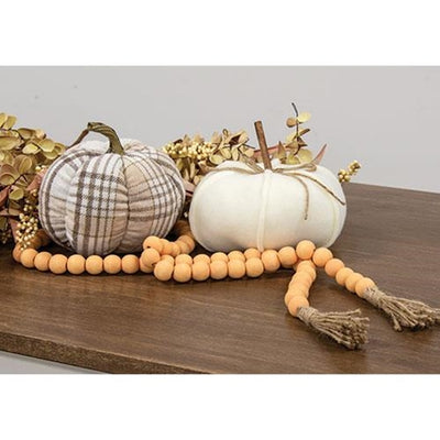 Orange 49" Farmhouse Bead Garland