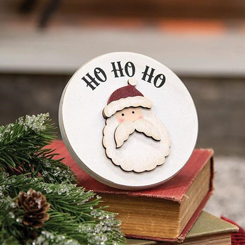 💙 Ho Ho Ho Santa Circle 4" Easel Sign