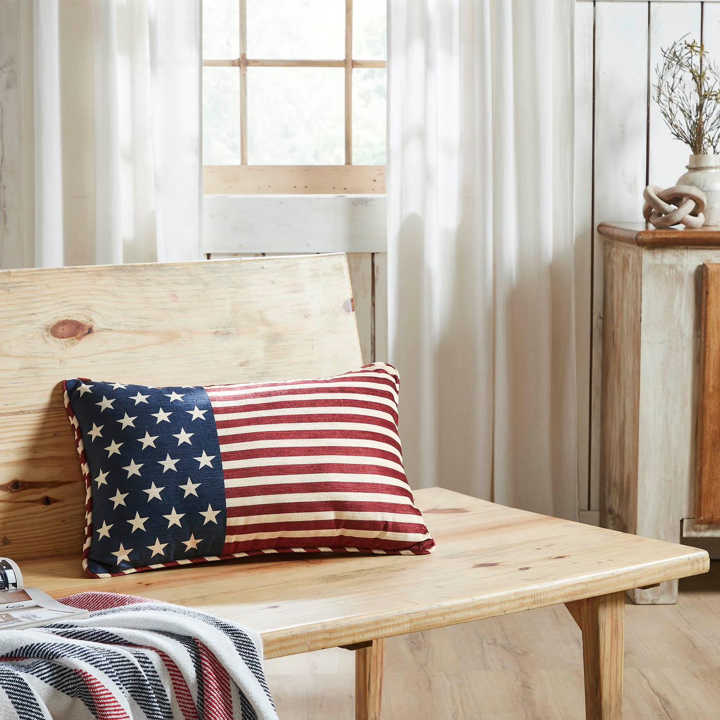 Stars & Stripes Americana Accent Pillow
