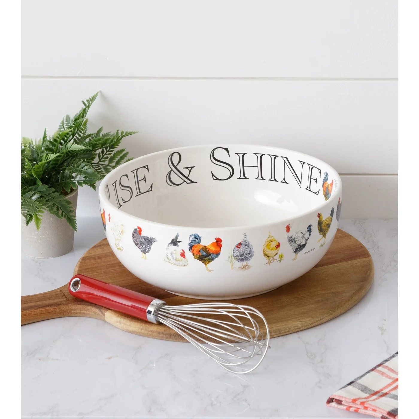 Rise And Shine Chicken Parade Mixing Bowl